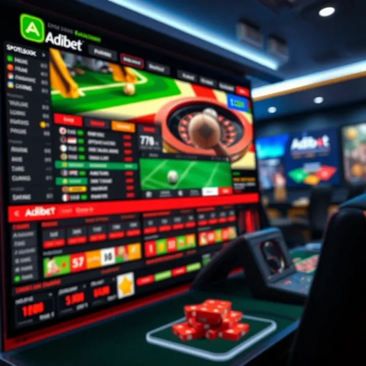 User navigating AdiBet mobile app showing live scores and betting options for Nigerian sports events