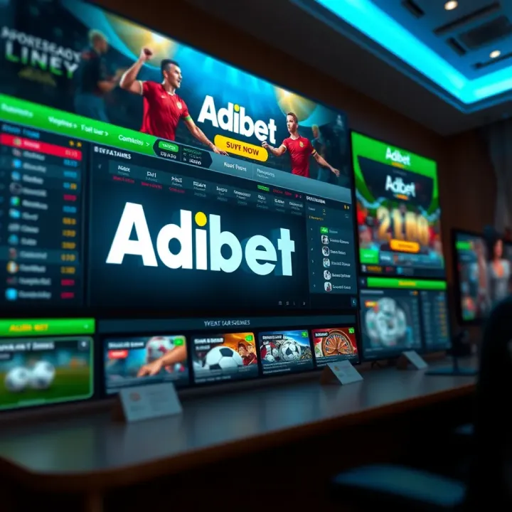 Comparison display between old mobile version and newer version of Adibet platform highlighting key differences