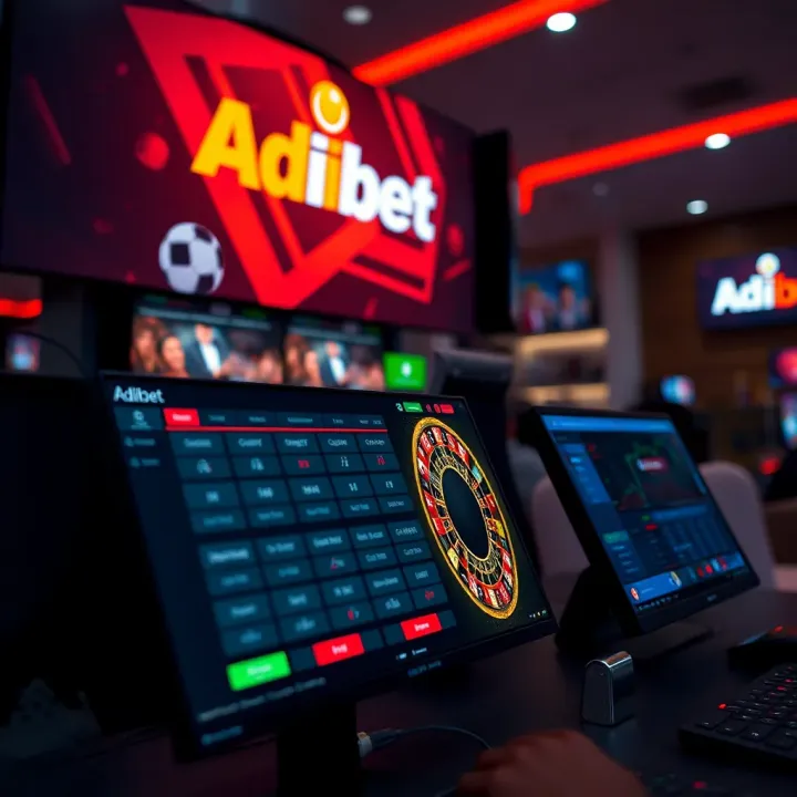 Map of Nigeria highlighting locations of authorised Adibet betting outlets across various regions