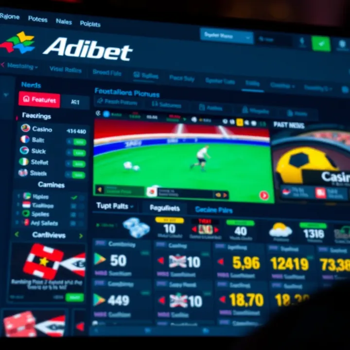 User interacting with Adibet Zoom app showcasing diverse sports coverage in Nigeria